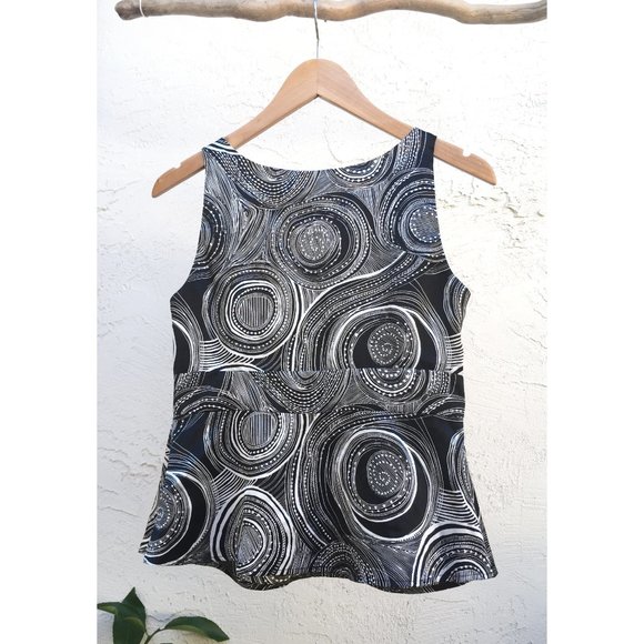 Nine West Wrap Front Peplum Tank (XS) - Picture 2 of 5